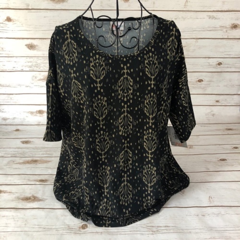 LuLaRoe Black Geometric Print Tunic